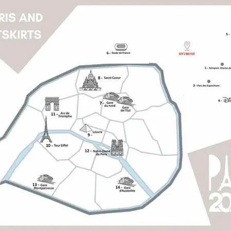Cdg / Paris / Villepinte / Asterix / Disneyland / Jo 2024 *